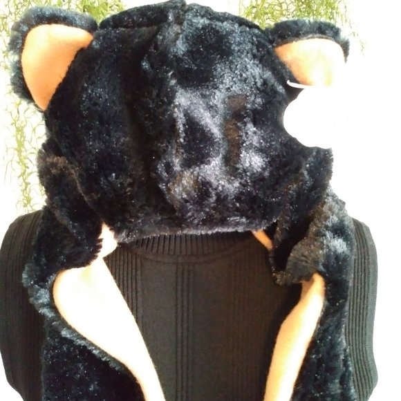 WISH PETS Fuzzy Hat with built in Scarf & Mittens - Picture 7 of 7